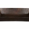 * Premier Copper Products Rectangular Copper Sink 20-In Bathroom Sinks