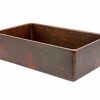 * Premier Copper Products 30-In Copper Single Basin Kitchen Sink Kitchen Sinks