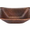 * Premier Copper Products Rectangle Sink Copper Bathroom Sinks