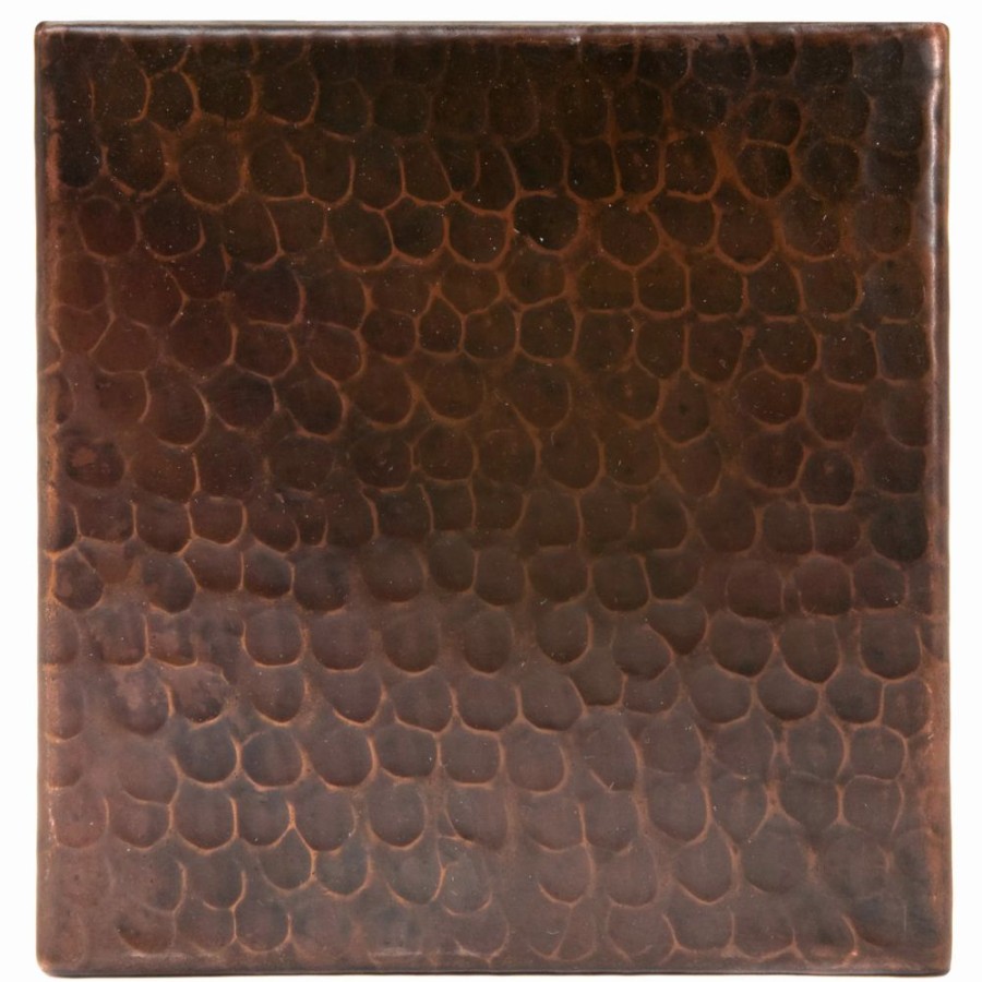 * Premier Copper Products Oil Rubbed Bronze Copper Tile 6-In X 6-In (8 Pack) Bathroom Backsplashes