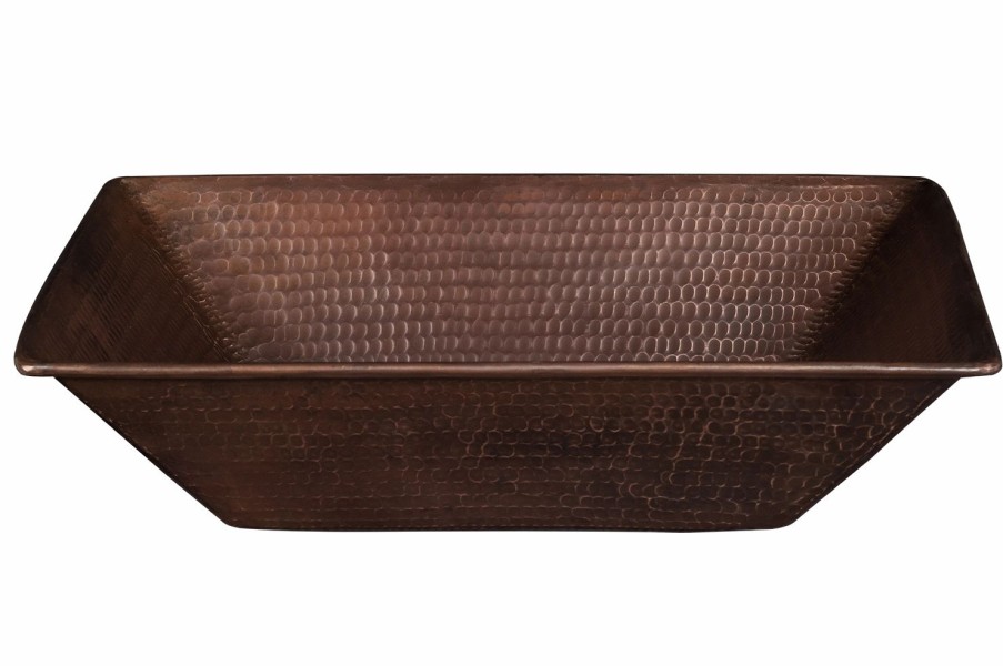 * Premier Copper Products Rectangular Copper Sink, 17-In Bathroom Sinks