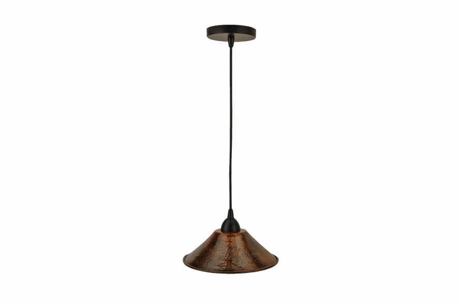 * Premier Copper Products Premier Copper Product Cone 9-In Copper Pendant Light Lighting & Ceiling Fans