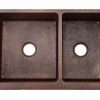 * Premier Copper Products 33-In Apron 60/40 Double Basin Sink Kitchen Sinks