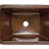 * Premier Copper Products Oil Rubbed Bronze Copper Bathroom Sink With Faucet And Drain Bathroom Sinks