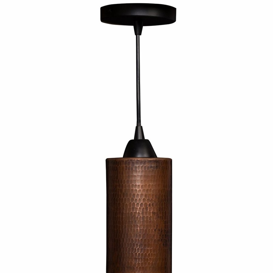 * Premier Copper Products Oil Rubbed Bronze Rustic Cylinder Medium (10 To 22-In) Pendant Light Lighting & Ceiling Fans