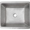 * Premier Copper Products Rectangle Vessel Sink 19-In Copper/Nickel Bathroom Sinks