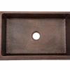 * Premier Copper Products Premier Copper Product 30-In Copper Single Basin Apron Barrel Strap Kitchen Sink Kitchen Sinks