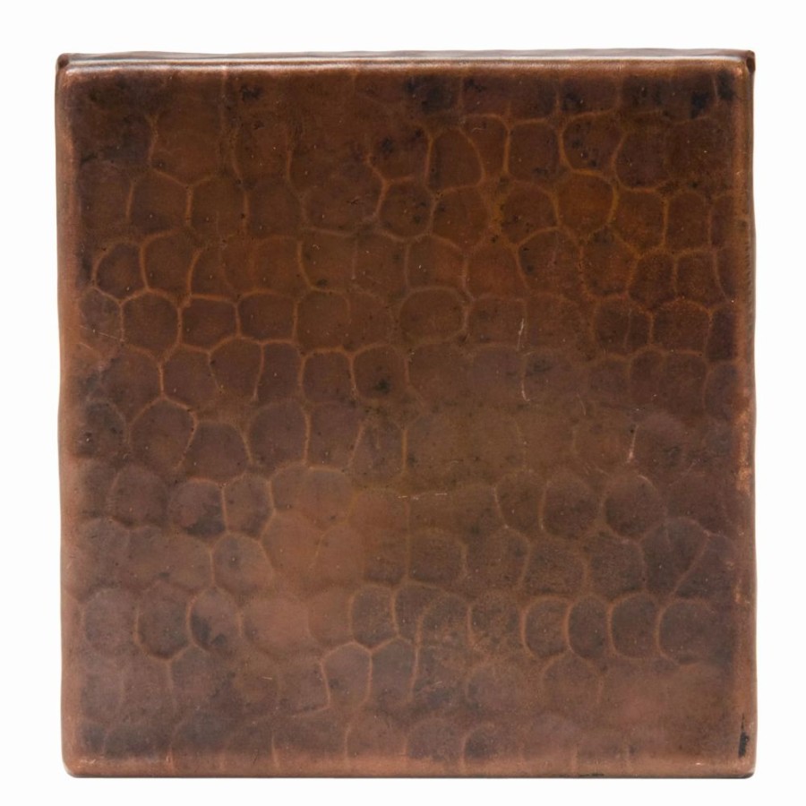 * Premier Copper Products Copper Tiles 4-In X 4-In 4 Pk Bathroom Backsplashes