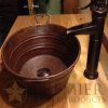 * Premier Copper Products Oval Bucket Vessel Sink With Handles Copper Bathroom Sinks