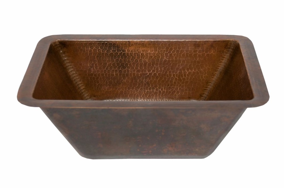 * Premier Copper Products Rectangle Bathroom Sink Copper Bathroom Sinks