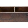 * Premier Copper Products 33-In Apron Double Basin Sink Kitchen Sinks