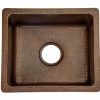 * Premier Copper Products Rectangular Copper Sink With Faucet And Drain 16-In Bar & Prep Sinks