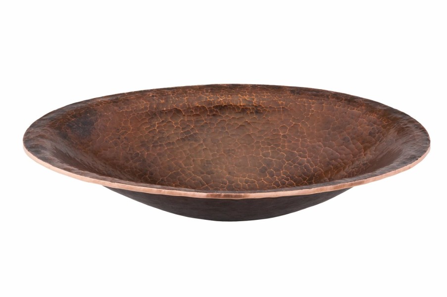 * Premier Copper Products Oval Copper Sink With Faucet And Drain Bathroom Sinks