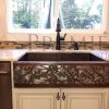 * Premier Copper Products 33-In Copper Apron Scroll Sink Kitchen Sinks