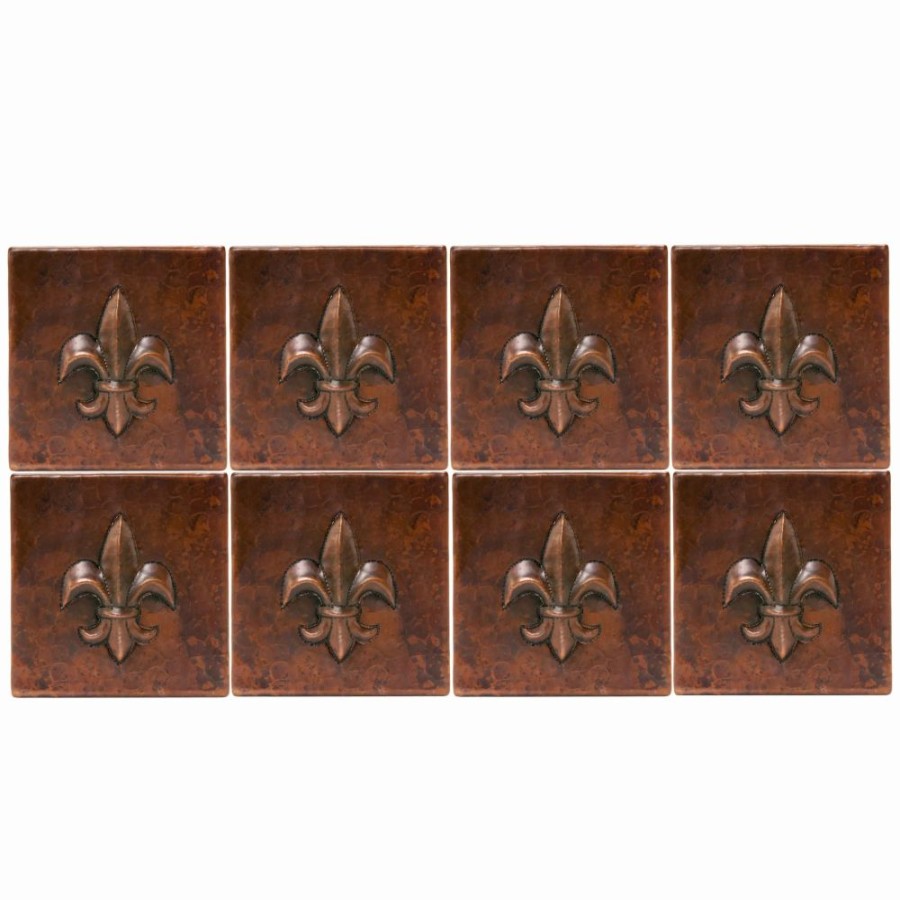 * Premier Copper Products Oil Rubbed Bronze Copper Tile 4-In X 4-In (8 Pack) Bathroom Backsplashes