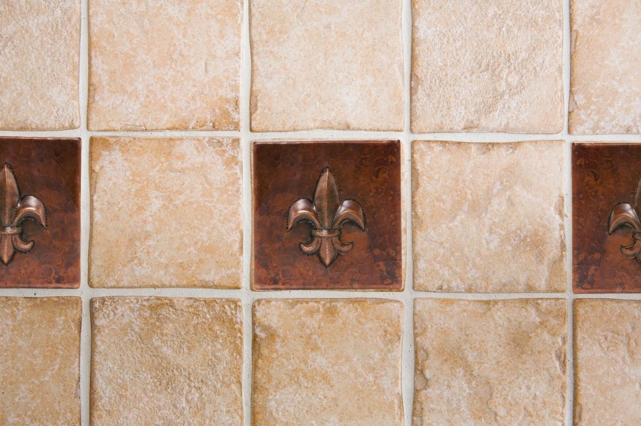 * Premier Copper Products Oil Rubbed Bronze Copper Tile 4-In X 4-In (8 Pack) Bathroom Backsplashes