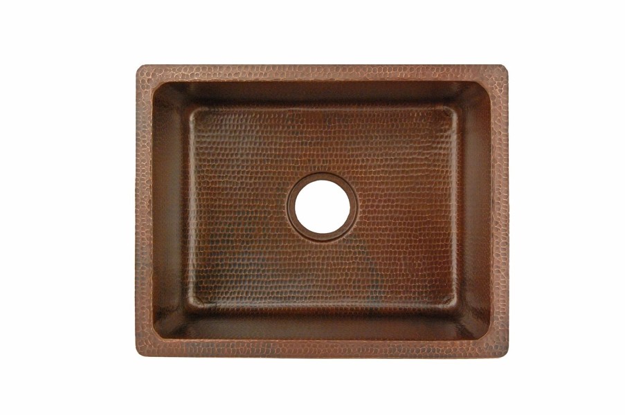 * Premier Copper Products Premier Copper Rectangle Sink 20-In Copper Bar & Prep Sinks