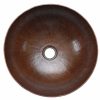 * Premier Copper Products Small Round Vessel Sink Copper Bathroom Sinks