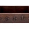 * Premier Copper Products Fleur De Lis Sink With Faucet And Drain 33-In Kitchen Sinks