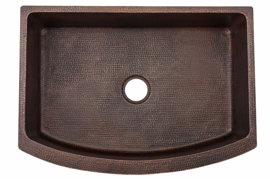 * Premier Copper Products Premier Copper Product 33-In Rounded Apron Sink Kitchen Sinks