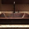 * Premier Copper Products Rectangle Vessel Sink 19-In Copper Bathroom Sinks