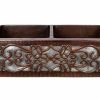 * Premier Copper Products 33-In Copper Apron Scroll Sink Kitchen Sinks