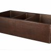 * Premier Copper Products Copper Triple Bowl Sink 42-In Kitchen Sinks