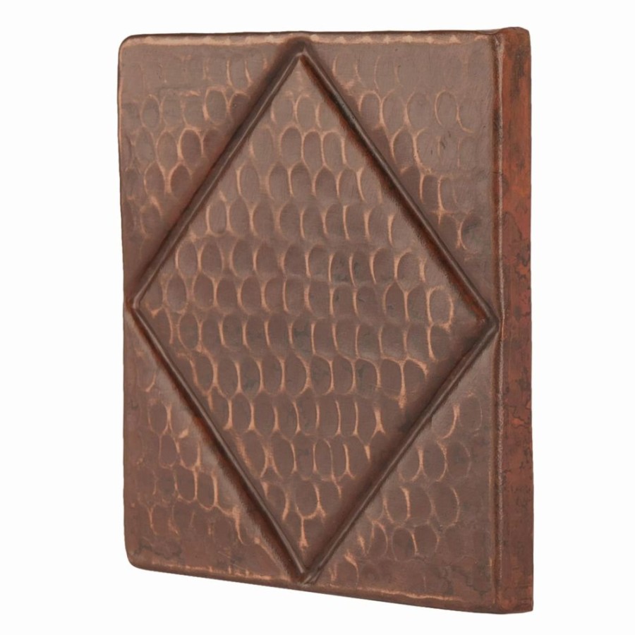 * Premier Copper Products Oil Rubbed Bronze Copper Tile 4-In X 4-In (8 Pack) Bathroom Backsplashes